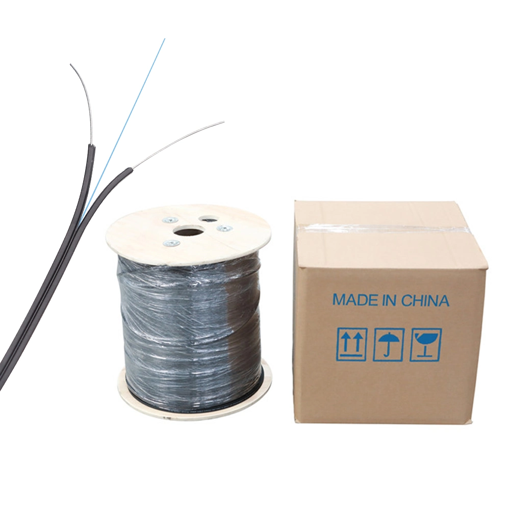 FTTH Fiber Drop Cable 1 2 Core Outdoor Indoor Fiber Optic Cable